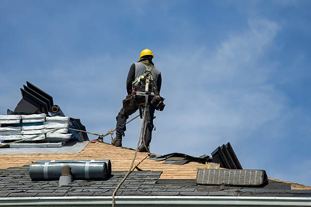 Professional Gutter Installation technician working in Forsyth, GA